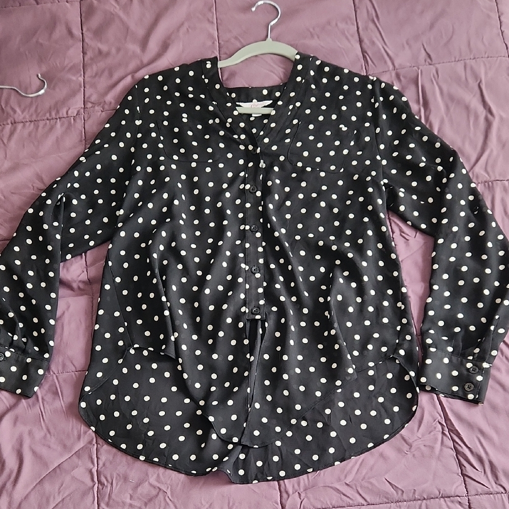 Polka Dot Blouse Size medium
